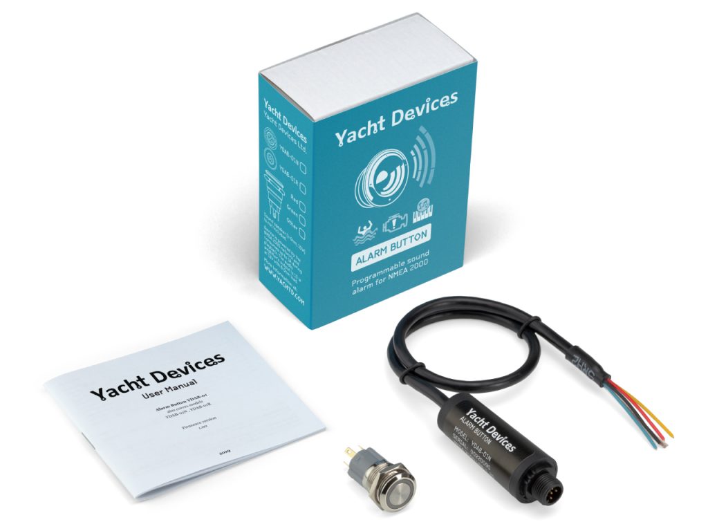 Yacht Devices Alarm Button YDAB-01 Box contents